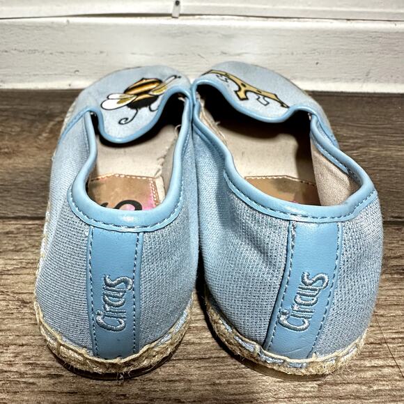 Circus by Sam Edelman Leni 6 Espadrille Flats Slip-On Queen Bee Patch Blue 8.5M - Picture 5 of 7